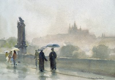 Umbrellas, Charles Bridge, Prague by Trevor Chamberlain